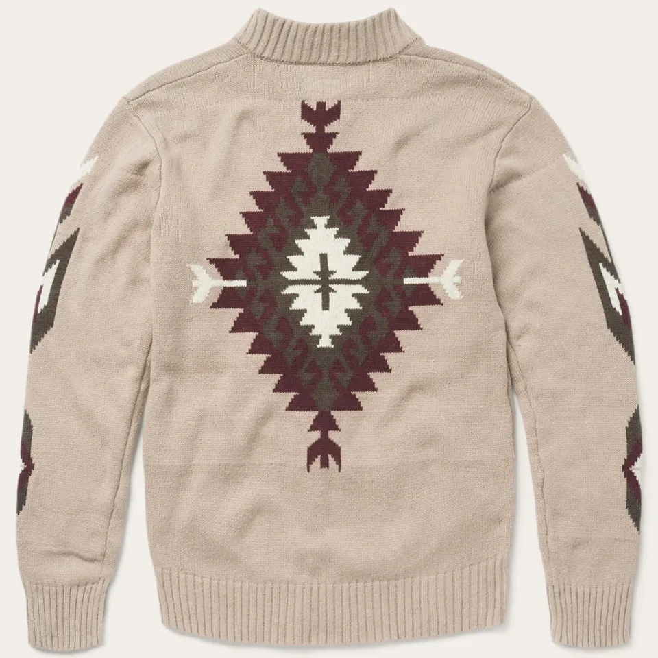 Best Stetson Gray Aztec Cardigan Brown