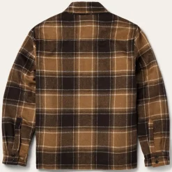 Hot Stetson Plaid Western Coat Brown