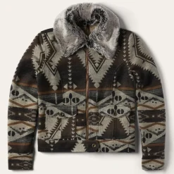 Hot Stetson Southwestern Blanket Jacket Brown