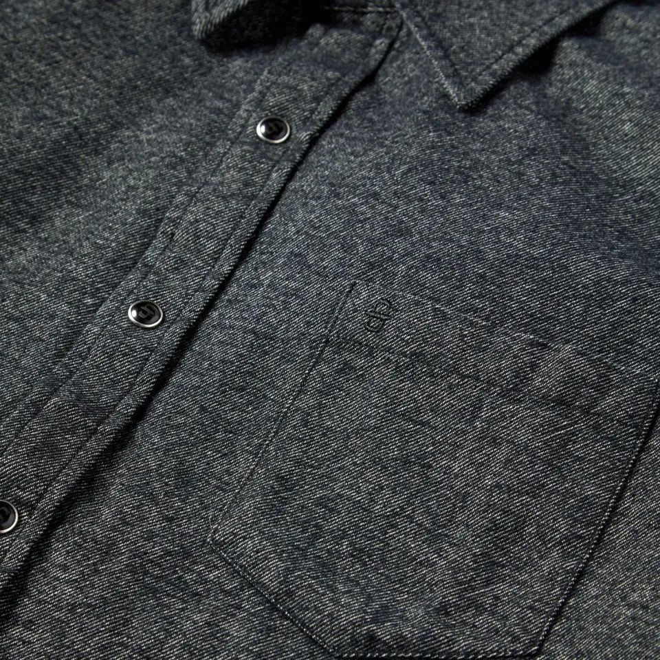 Hot Stetson Brushed Twill Western Shirt Black