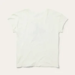 Clearance Stetson Bucking Cowgirl Graphic Tee White