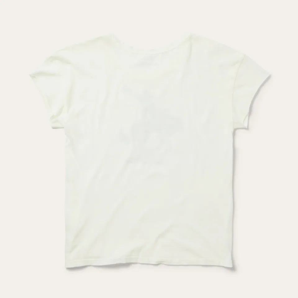 Sale Stetson Bucking Cowgirl Graphic Tee White
