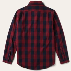 Outlet Stetson Buffalo Check Twill Shirt Red