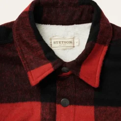 New Stetson Buffalo Plaid Western Coat Red