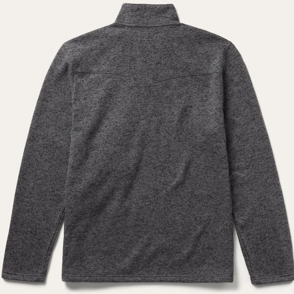 Sale Stetson Button-Front Pullover Knit Sweater Grey
