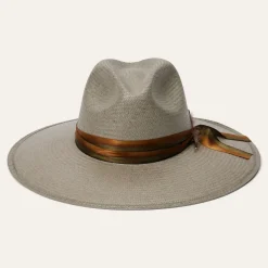 Clearance Stetson Caelus Straw Fedora Seafoam