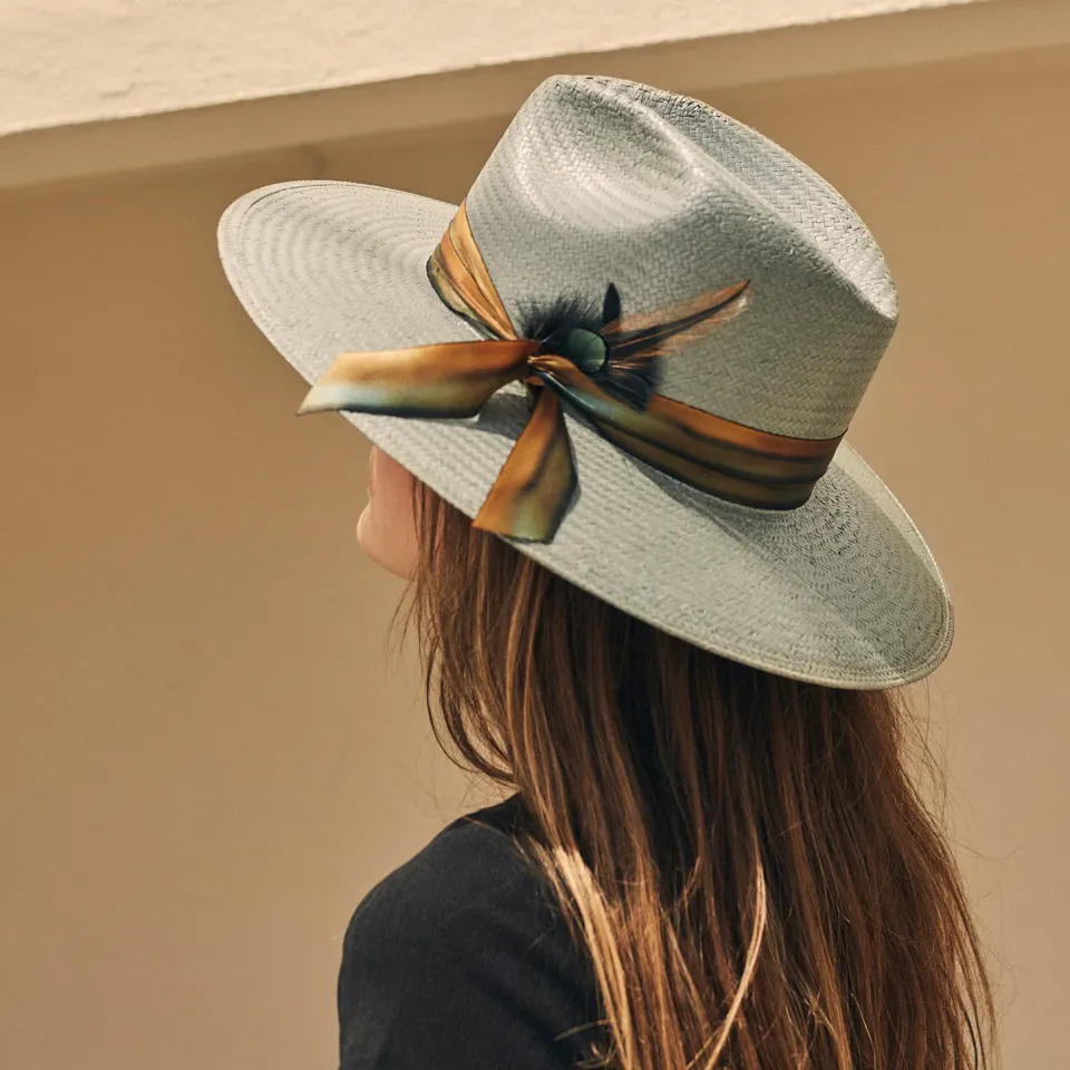 Outlet Stetson Caelus Straw Fedora Seafoam