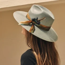 Clearance Stetson Caelus Straw Fedora Seafoam