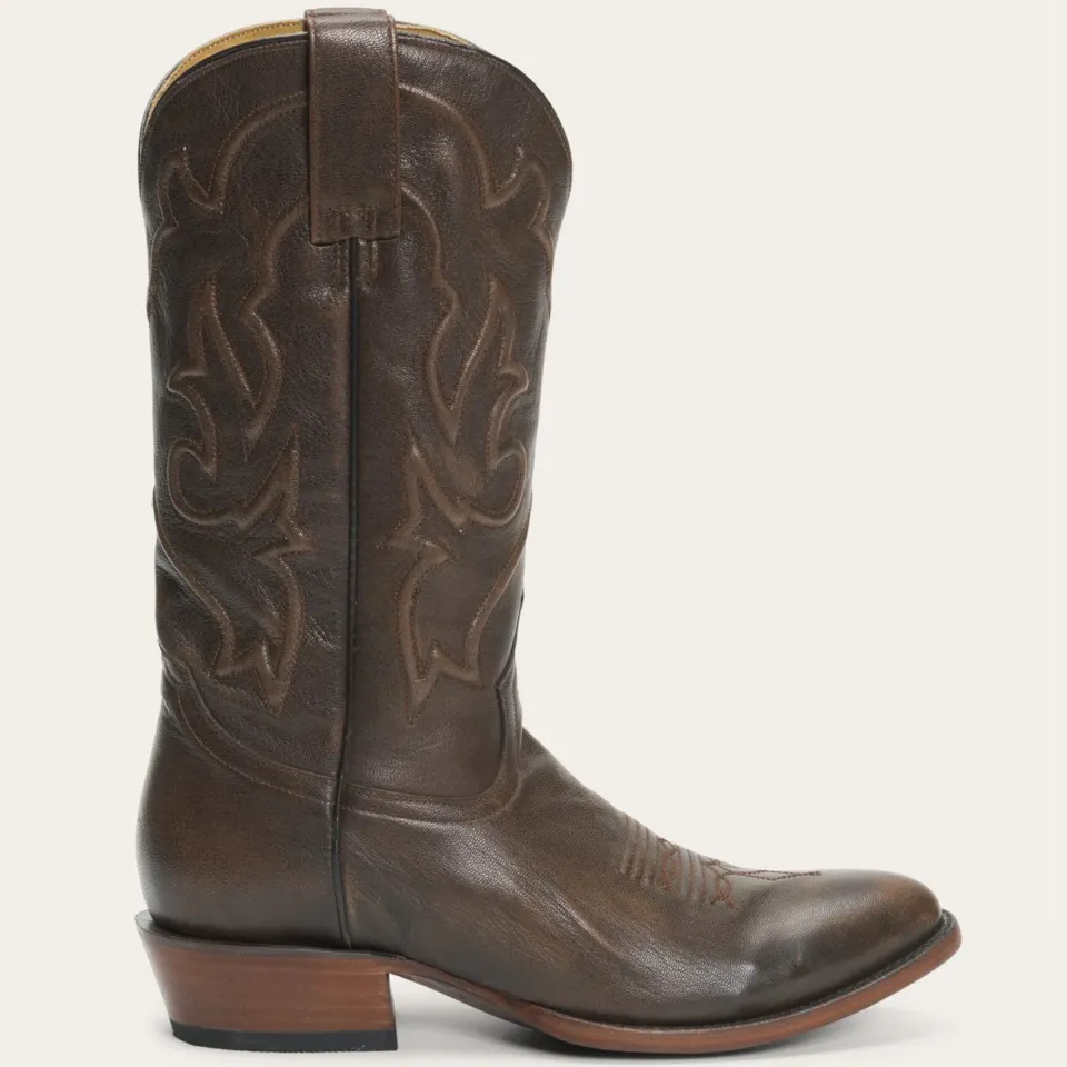 New Stetson Carlisle Corded Brushed Leather Boot Brown