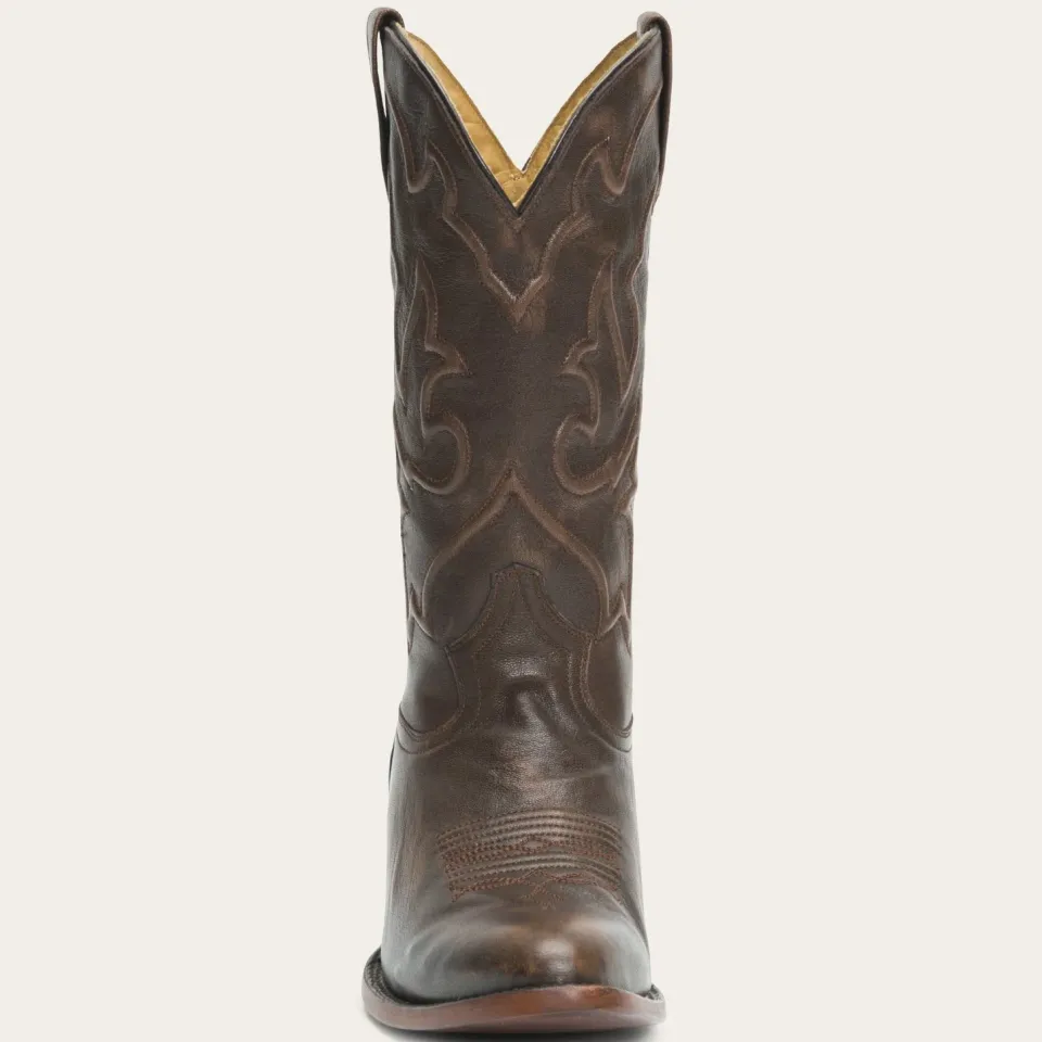 New Stetson Carlisle Corded Brushed Leather Boot Brown