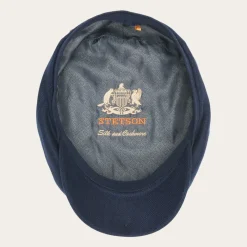 Clearance Stetson Cashmere Silk Driver Cap Blue
