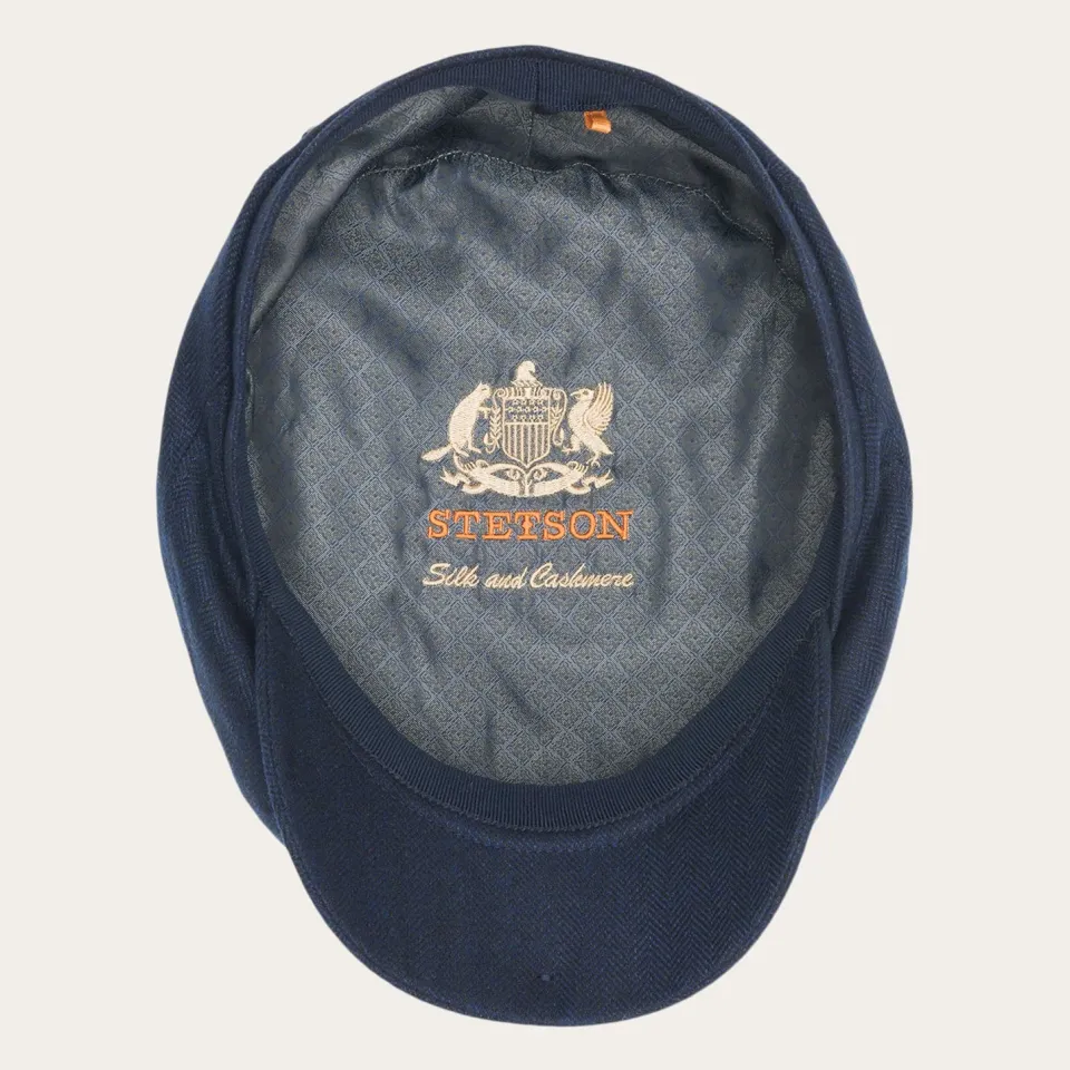 Clearance Stetson Cashmere Silk Driver Cap Blue