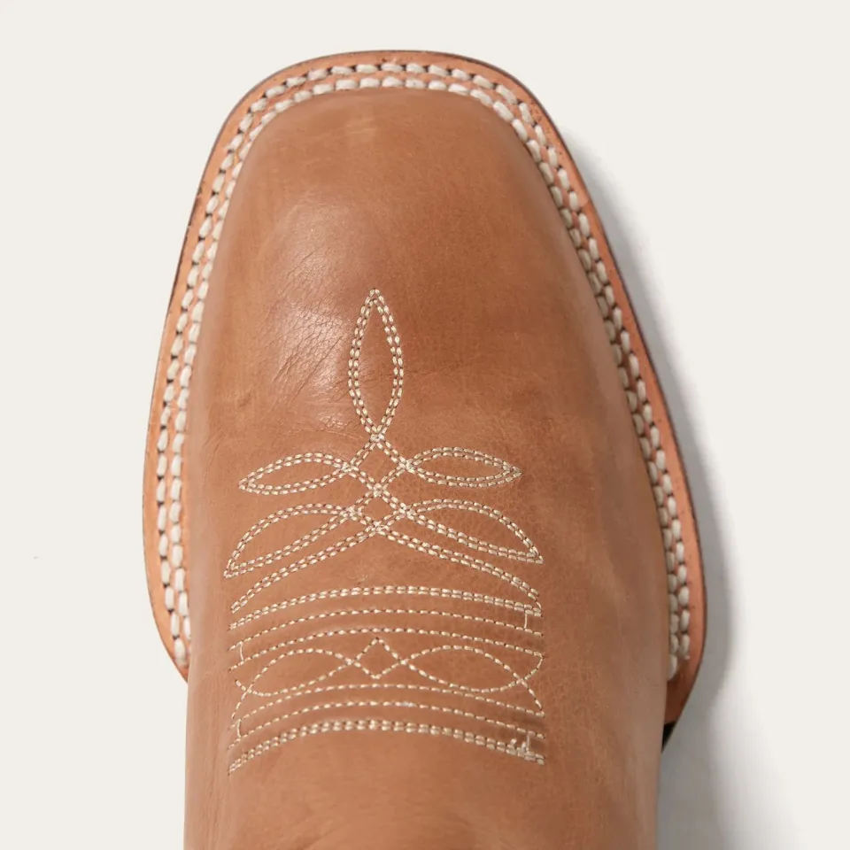 Discount Stetson Casper Blue Matte Cowboy Boot Tan