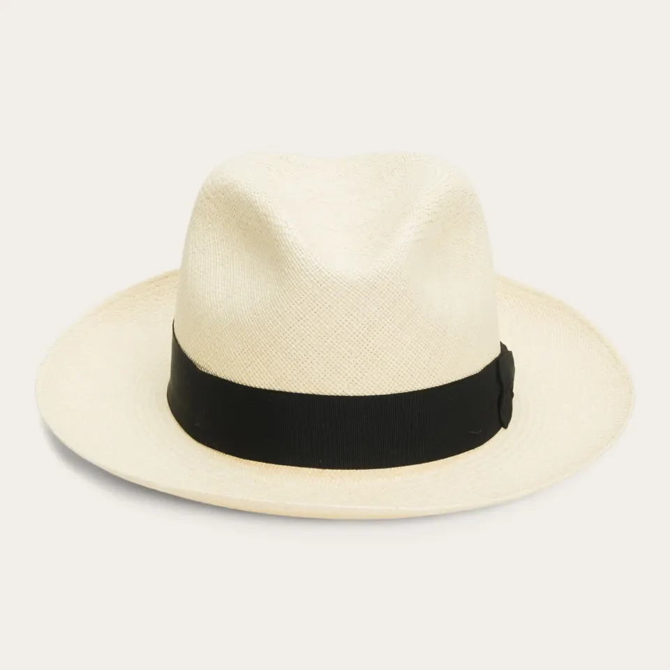 Best Stetson Center Dent Panama Fedora Natural