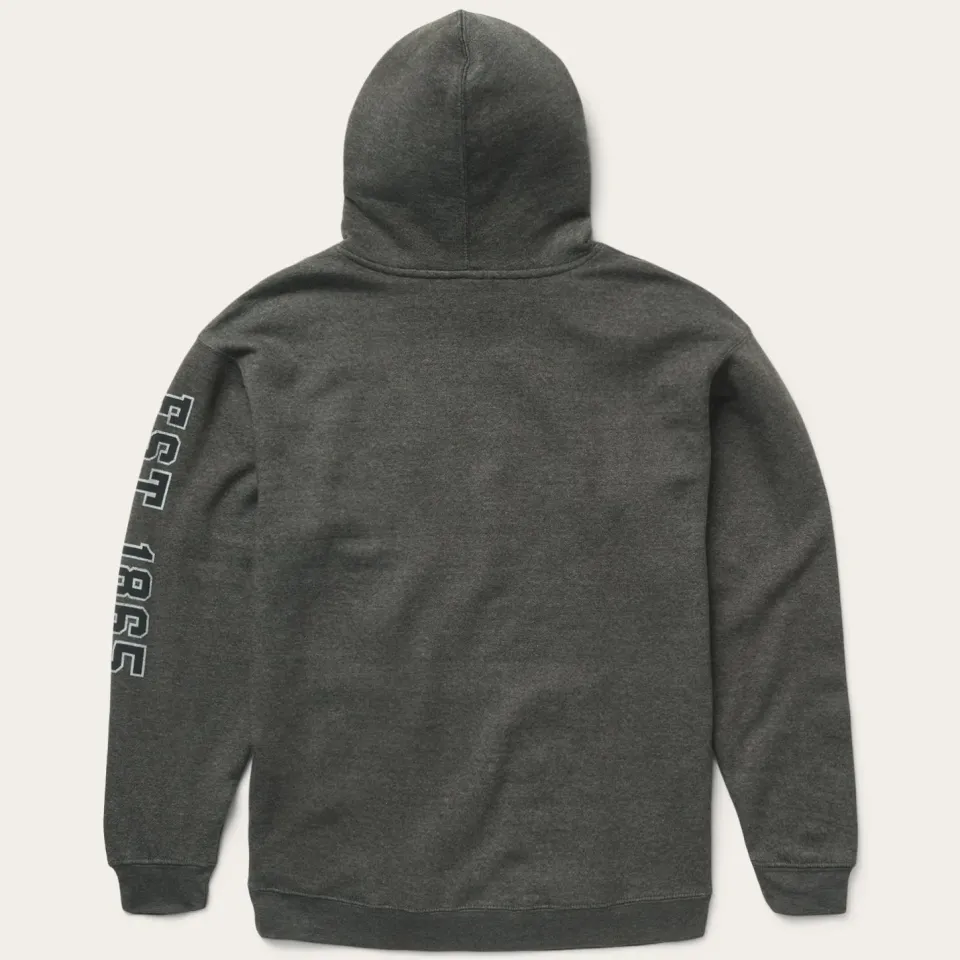 Hot Stetson Charcoal Heather Fleece Hooded Sweatshirt Grey