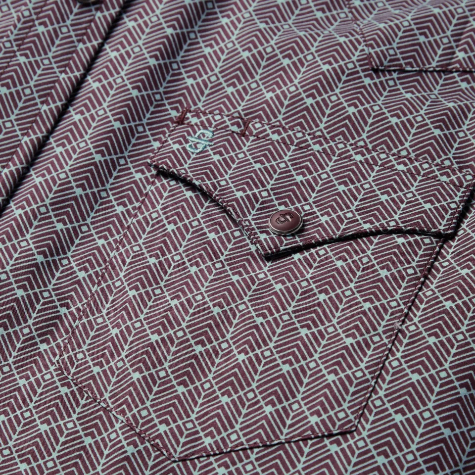 Best Stetson Chevron Grid Shirt Brown