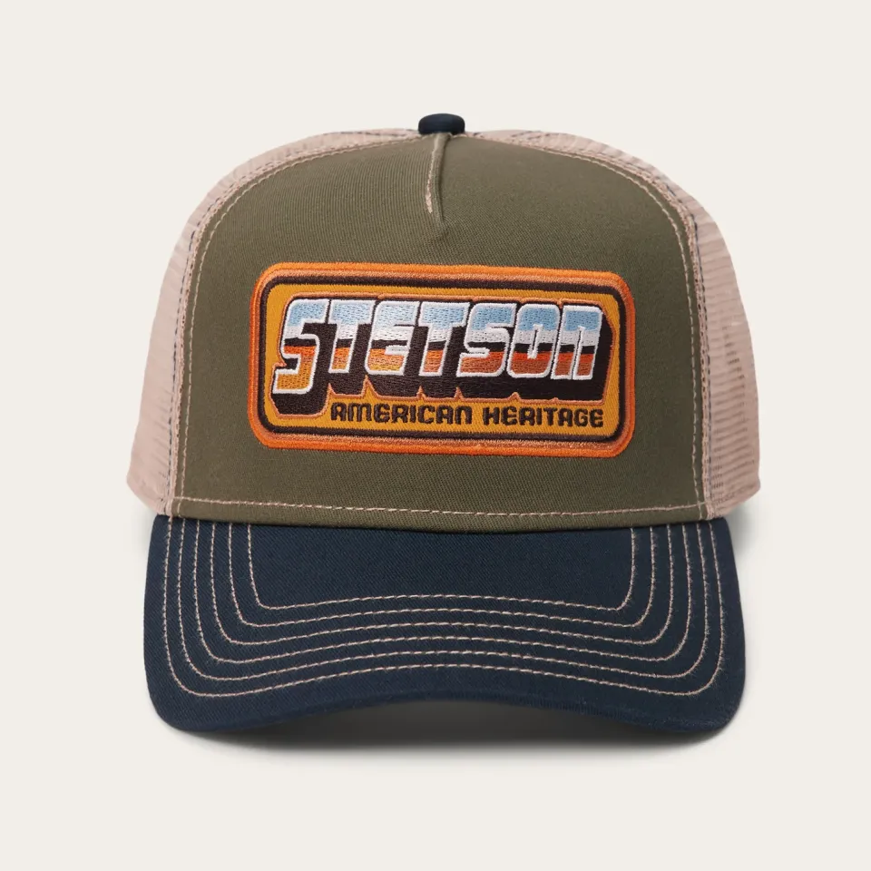 Best Stetson Chrome Trucker Cap Green