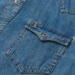 New Stetson Classic Denim Shirt Blue
