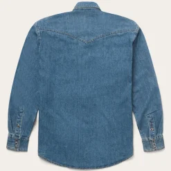 Clearance Stetson Classic Denim Shirt Blue