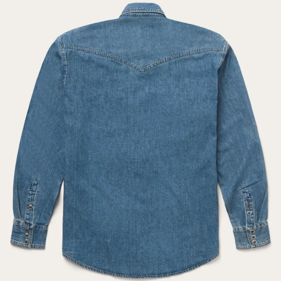 Clearance Stetson Classic Denim Shirt Blue
