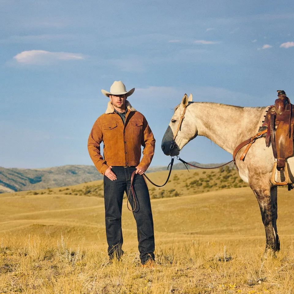 Hot Stetson Classic Suede Jacket Tan