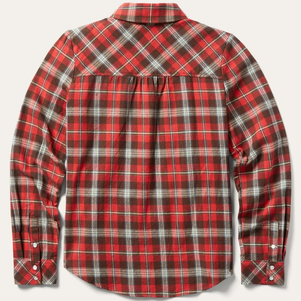 Stetson Classic Western Flannel Shirt in Red
