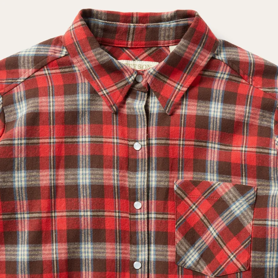 Stetson Classic Western Flannel Shirt in Red