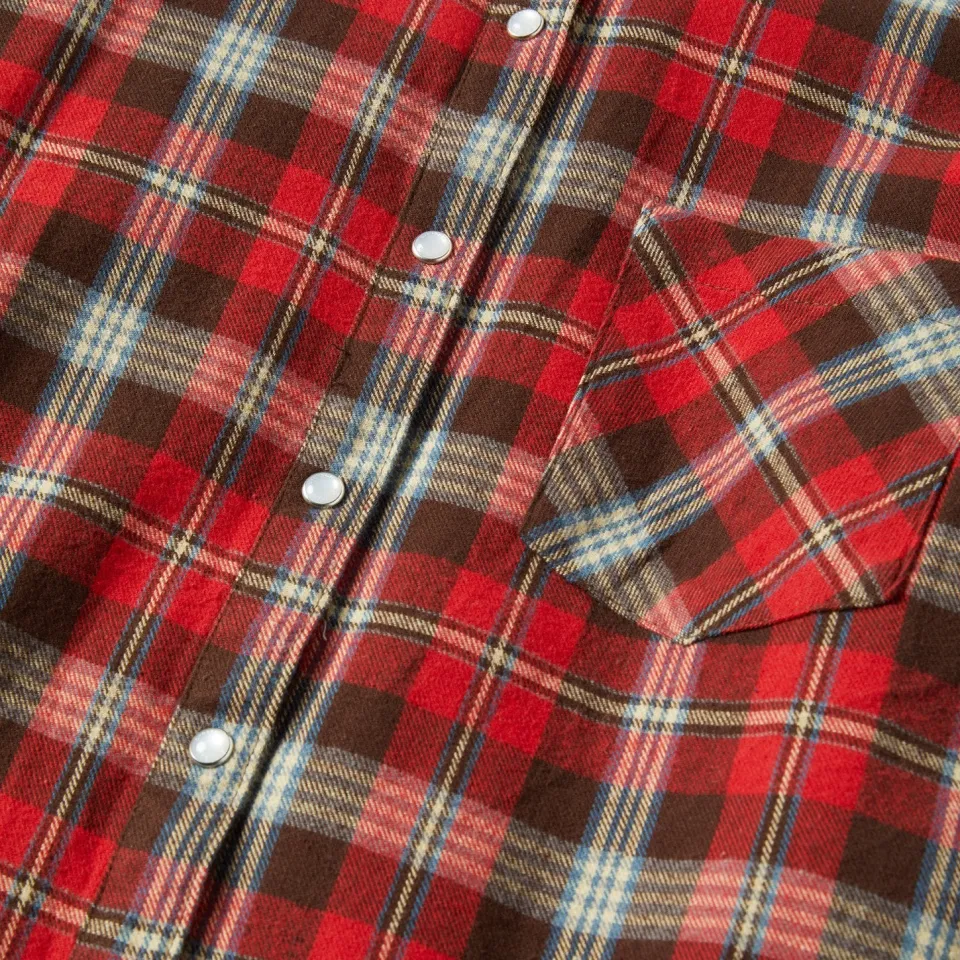 Stetson Classic Western Flannel Shirt in Red