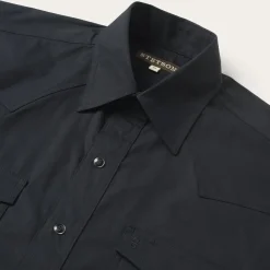 Outlet Stetson Classic Western Shirt in Black