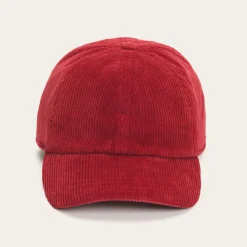Stetson Cord Baseball Cap Red