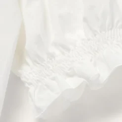 Stetson Cotton Voile Peasant Blouse White