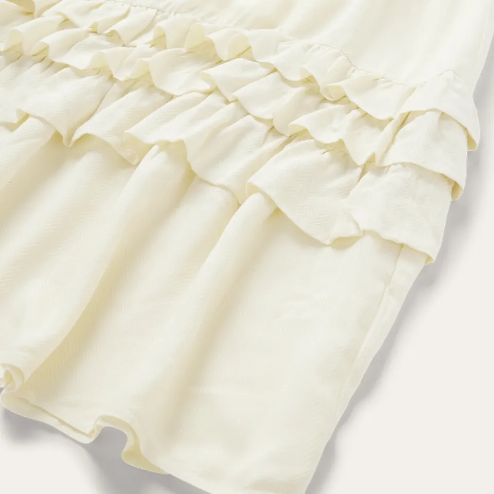 Outlet Stetson Cream Herringbone Dress White