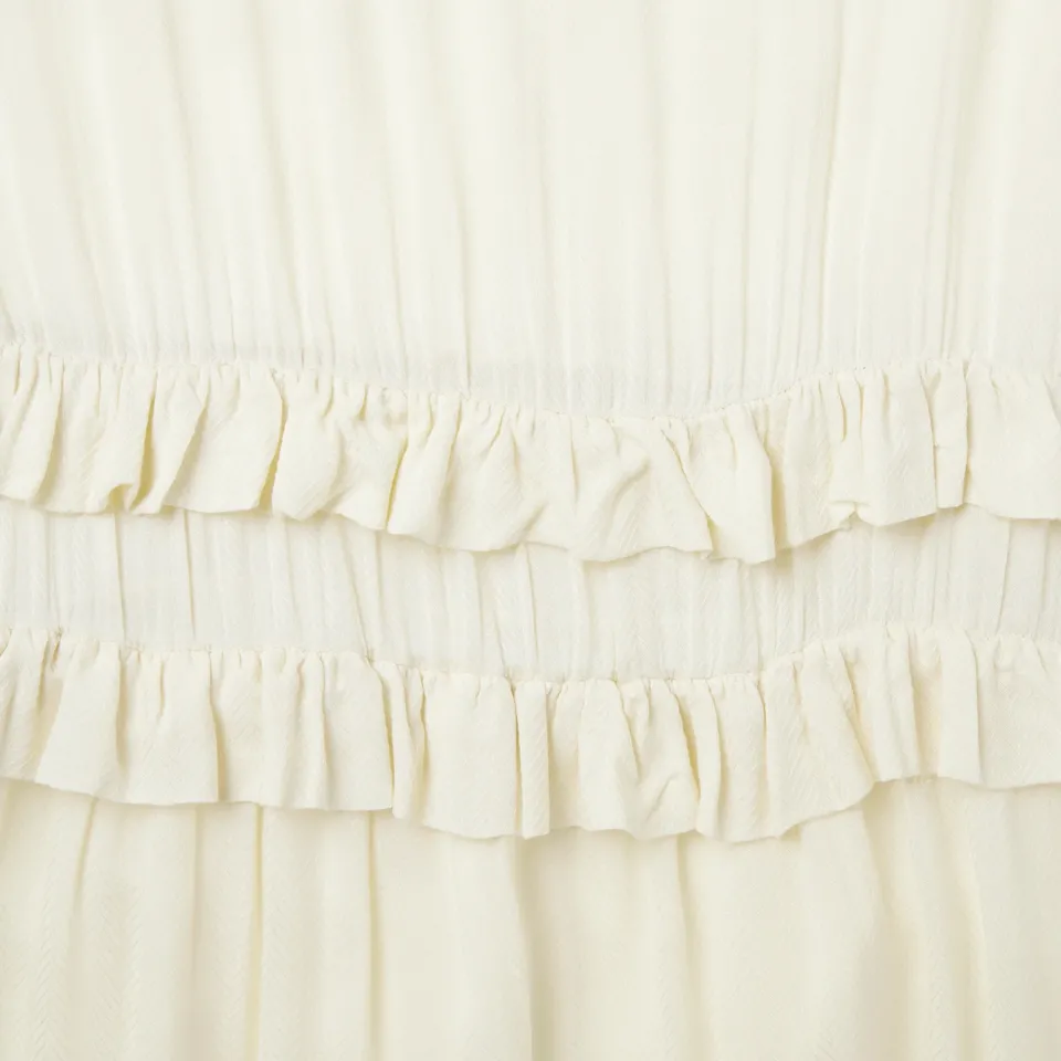 Outlet Stetson Cream Herringbone Dress White