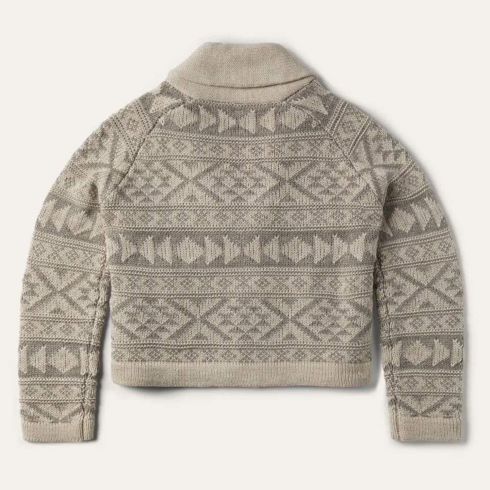 Clearance Stetson Cropped Shawl Collar Cardigan Brown