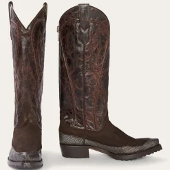 Best Stetson Dakota Suede Teju Cowboy Boot Brown