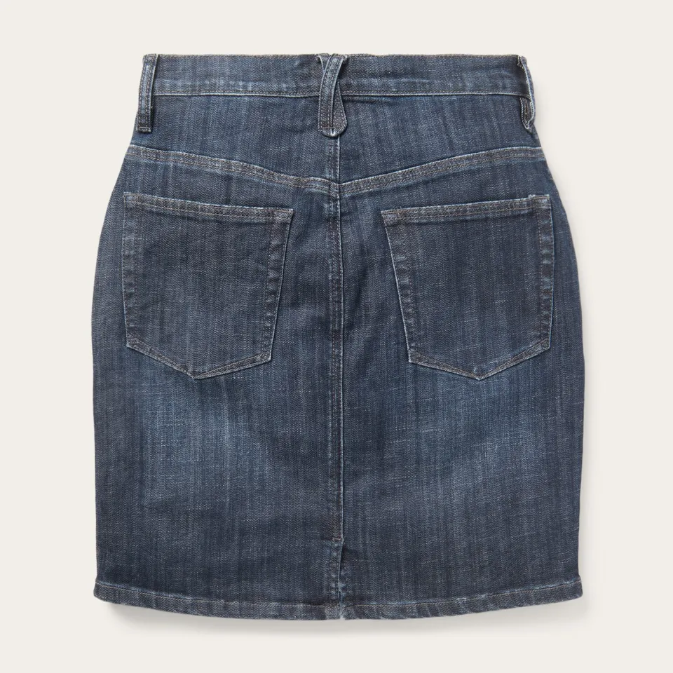 Clearance Stetson Dark Denim 5-Pocket Skirt Blue