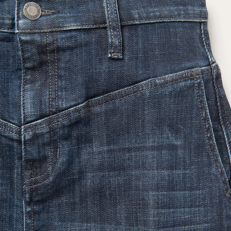 Clearance Stetson Dark Denim 5-Pocket Skirt Blue