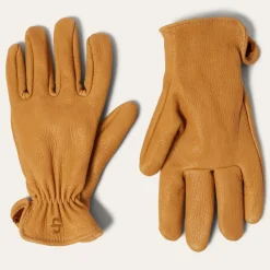 Stetson Deerskin Roper Glove - Unlined Saddle Tan