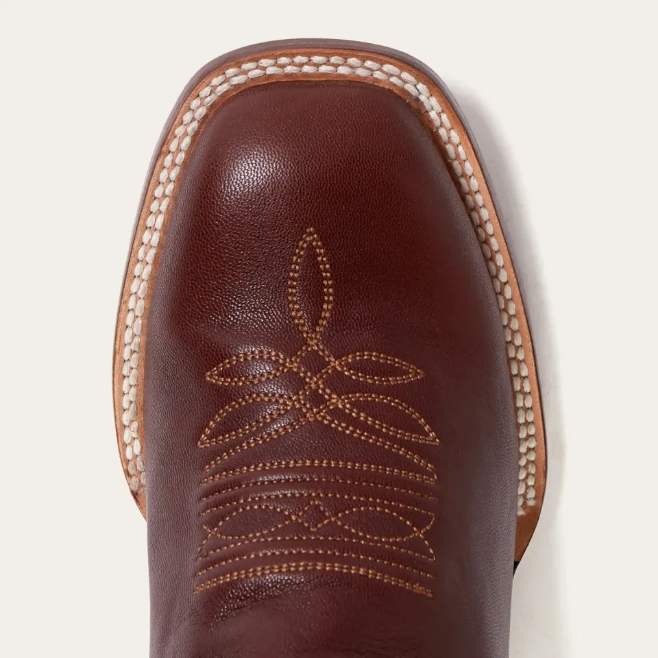 Stetson Denver Goat Hand Stitched Cowboy Boot Brown
