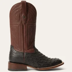 New Stetson Dillon Ostrich Boots Black