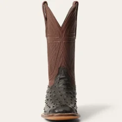 New Stetson Dillon Ostrich Boots Black