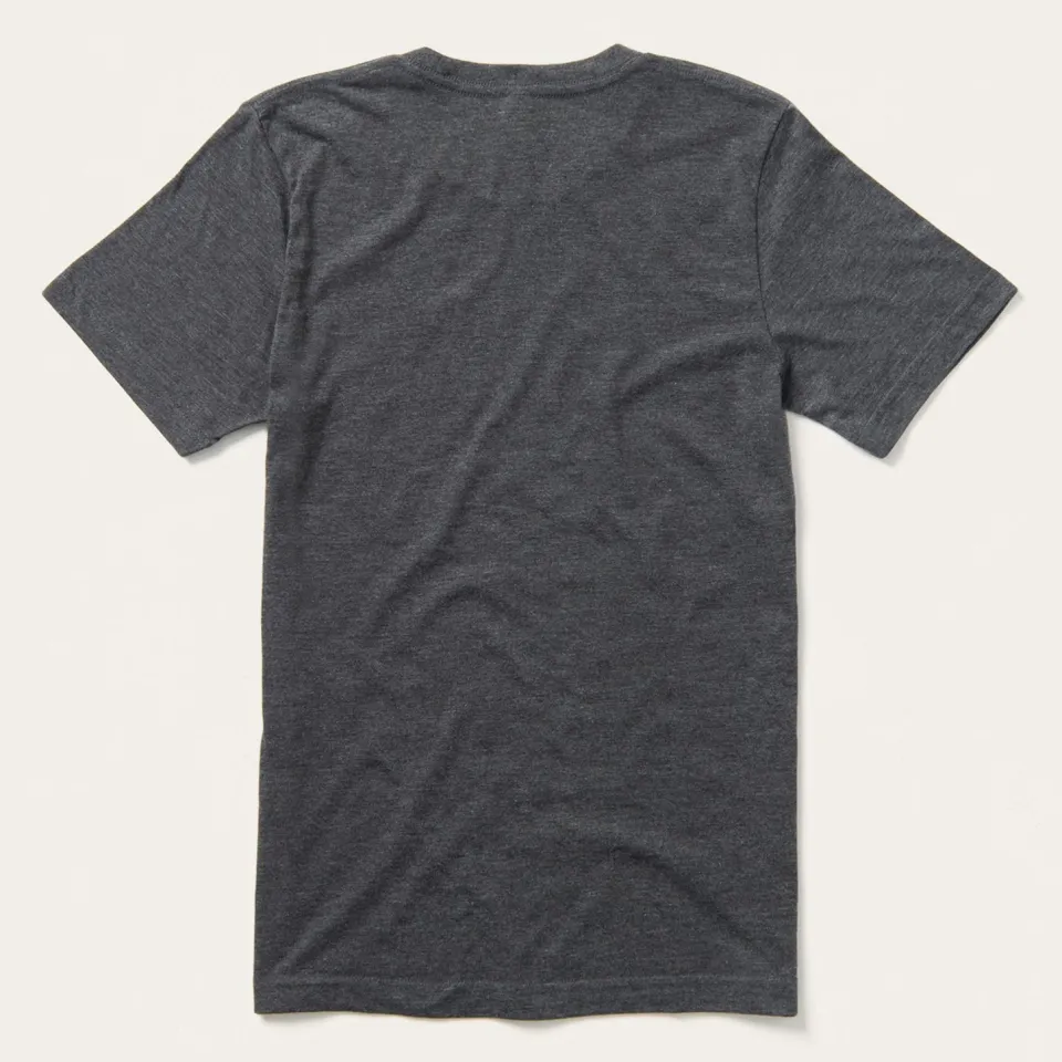 Best Stetson Distressed Graphic Tee Grey