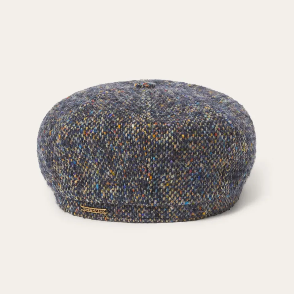 Online Stetson Donegal Wool Hatteras Cap Blue Donegal