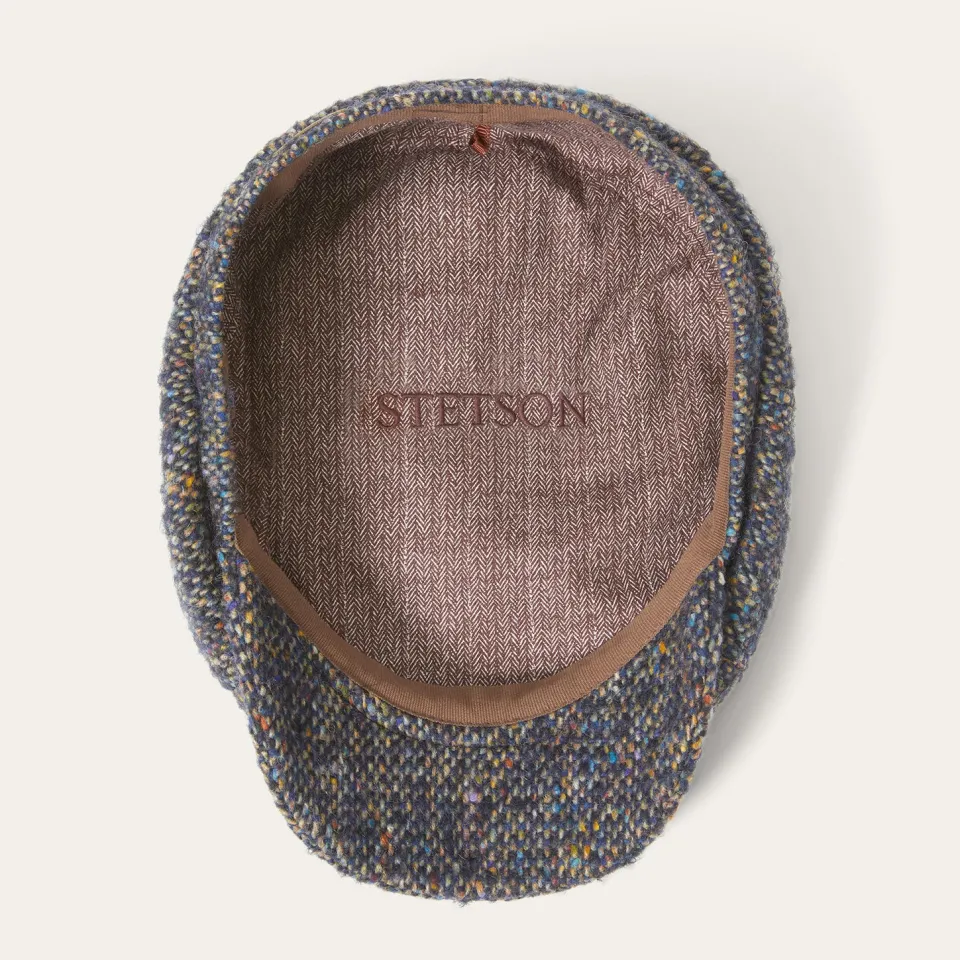 Online Stetson Donegal Wool Hatteras Cap Blue Donegal