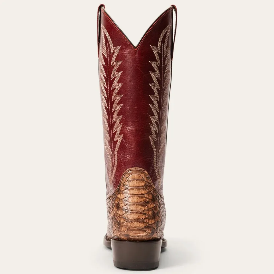 Sale Stetson Ember Python Snip Toe Boot Red