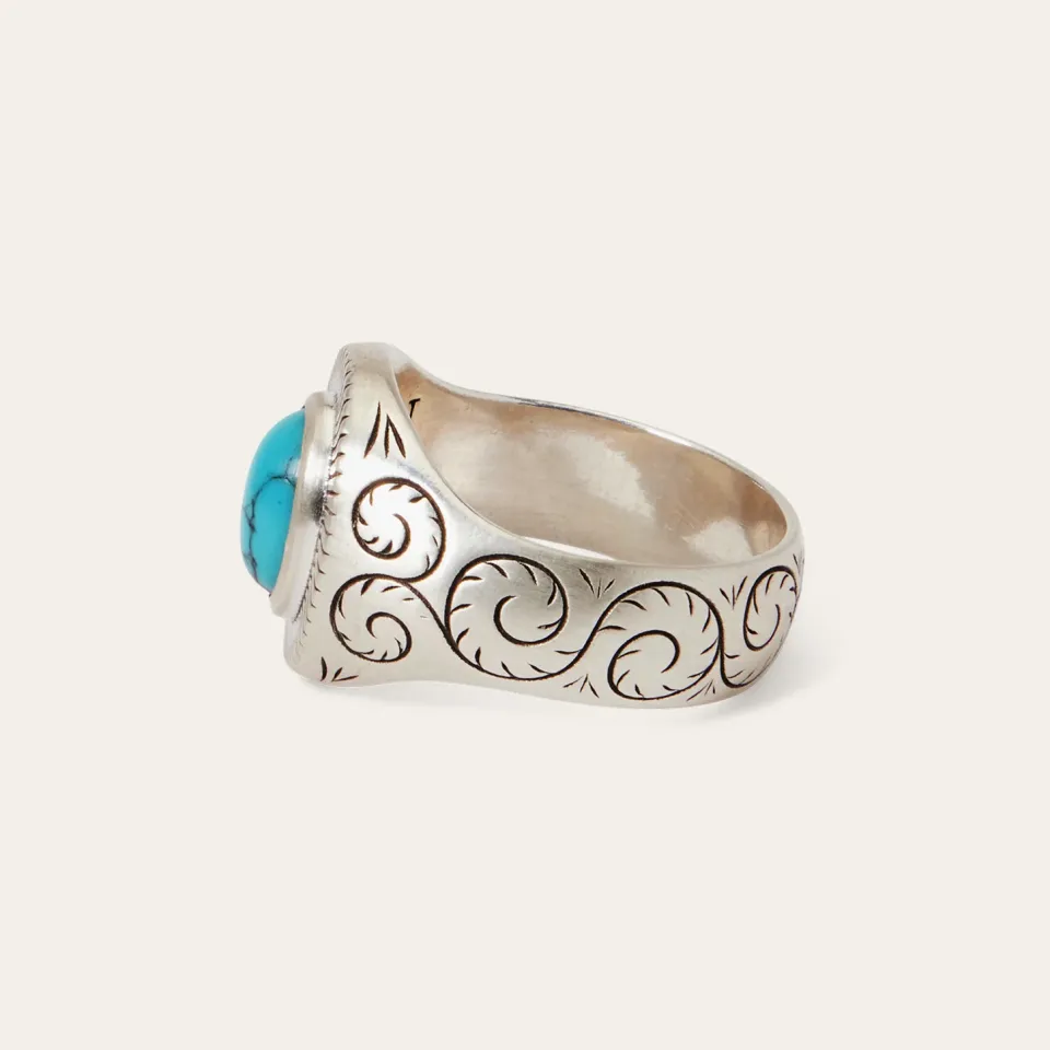 Outlet Stetson Filigree Ring with Turquoise