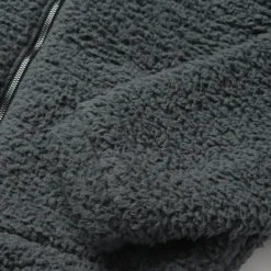 Stetson Fuzzy Teddy Bear Fleece Jacket Grey