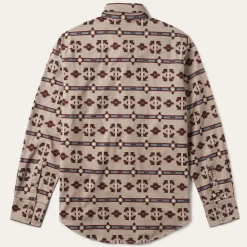 Discount Stetson Gaucho Stripe Shirt Brown
