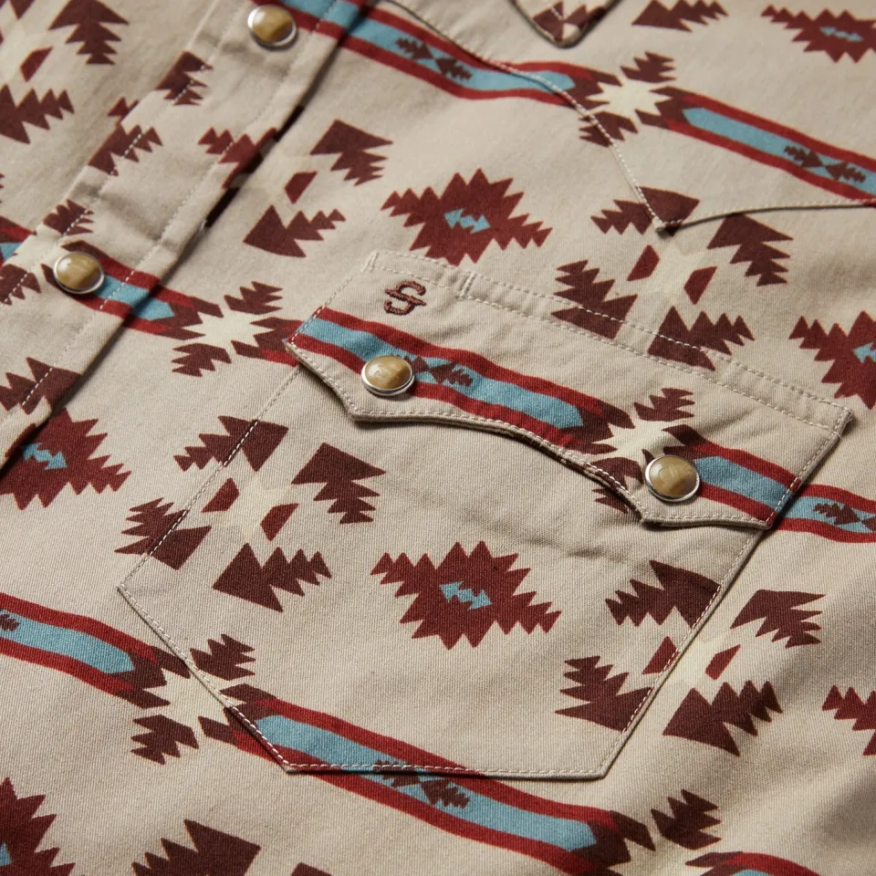 Discount Stetson Gaucho Stripe Shirt Brown