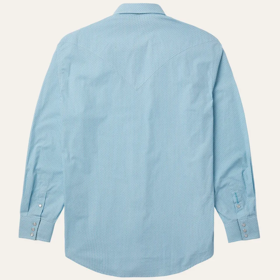 Outlet Stetson Geo Western Shirt Blue